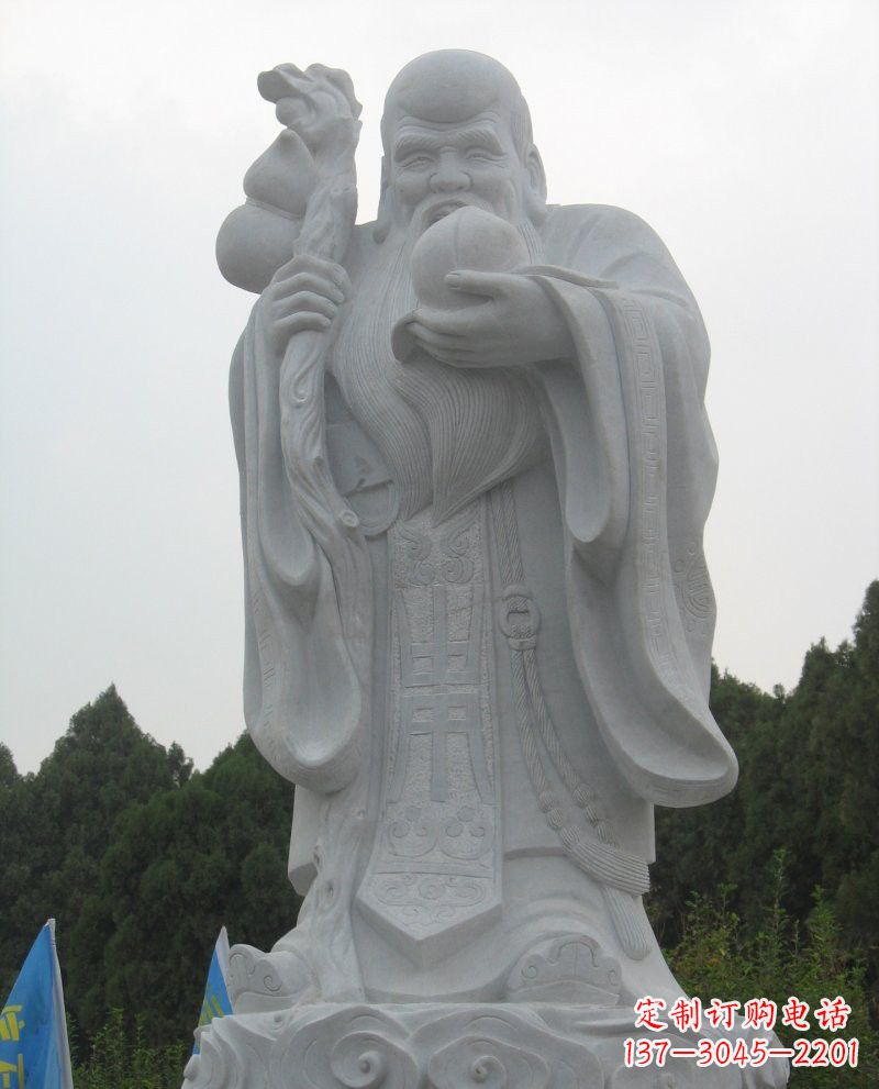 大同景区大理石老寿星雕塑