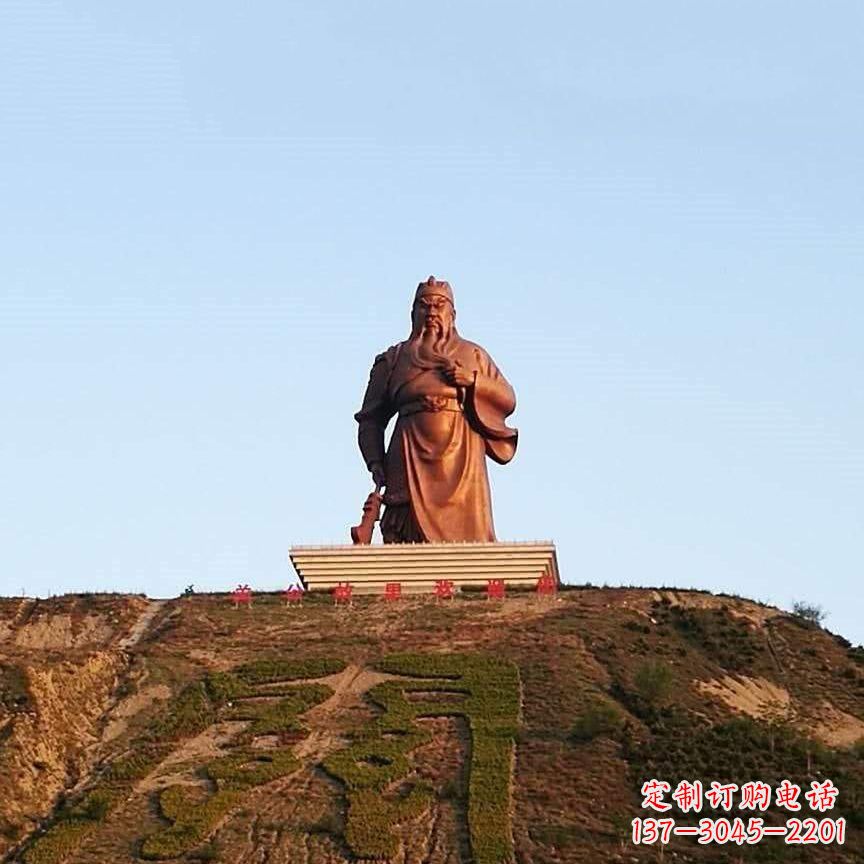 大同中领雕塑精心打造的历史名将关公雕像