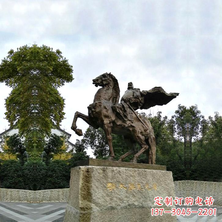 大同华夏文明领袖朱元璋铜雕塑
