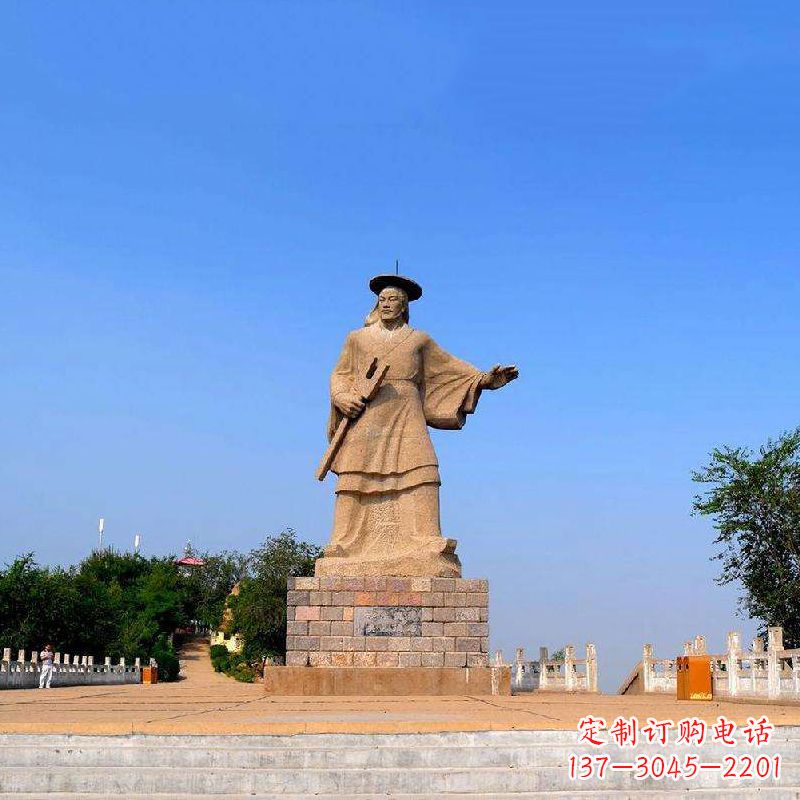 大同领雕塑追踪历史英雄,精美大禹石雕像