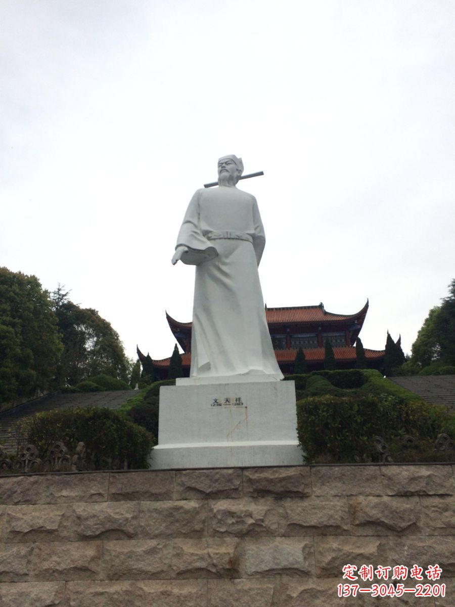 大同景区景点历史名人南宋抗元名臣民族英雄人物汉白玉石雕像
