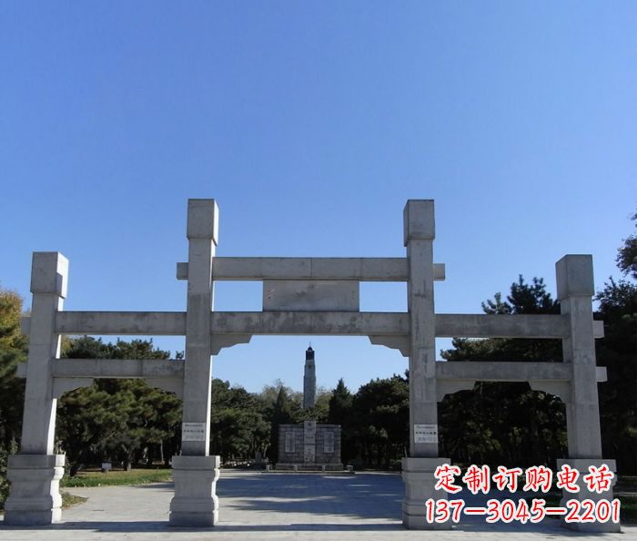 大同中领雕塑石雕牌坊定制