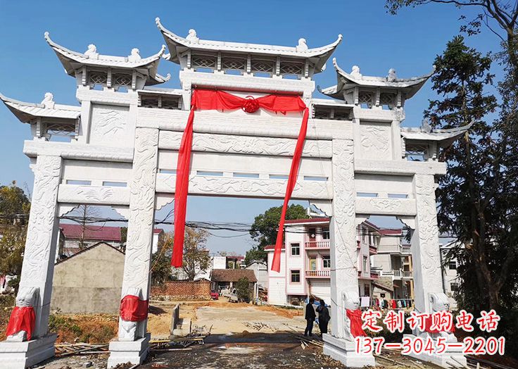 大同九襄石雕牌坊:专业定制精美牌坊雕塑