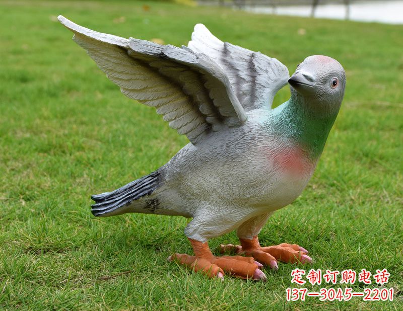 大同深具历史意义的和平鸽雕塑