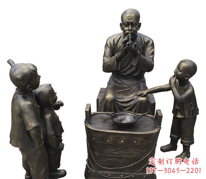 大同尊贵的儿童铜雕糖人