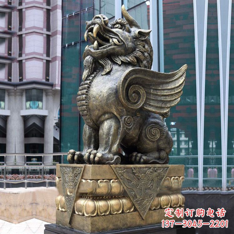 大同看门貔貅铜雕
