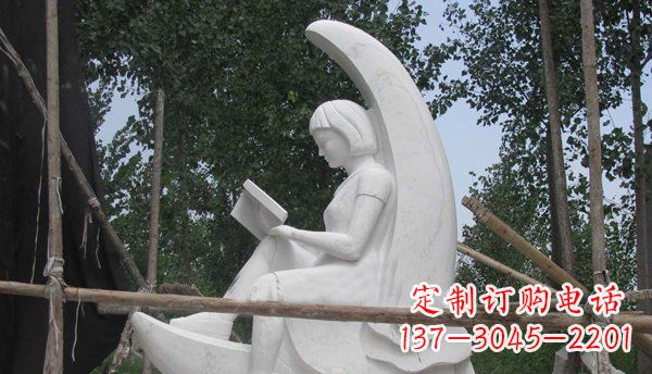 大同中领雕塑高品质小女孩汉白玉石雕