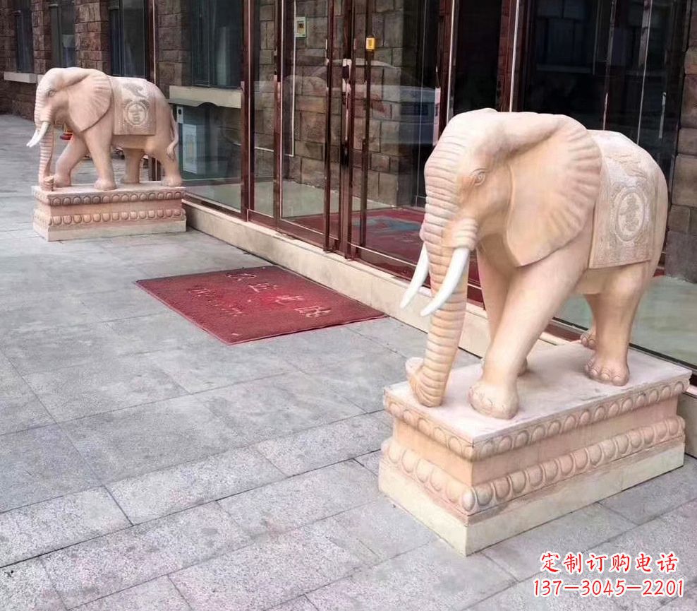 大同刻绘石雕大象