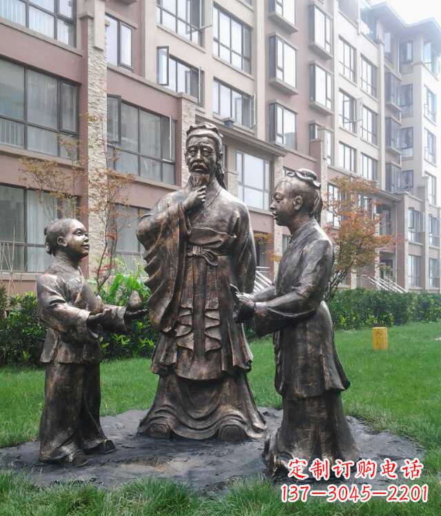 大同孔融让梨古代人物雕塑