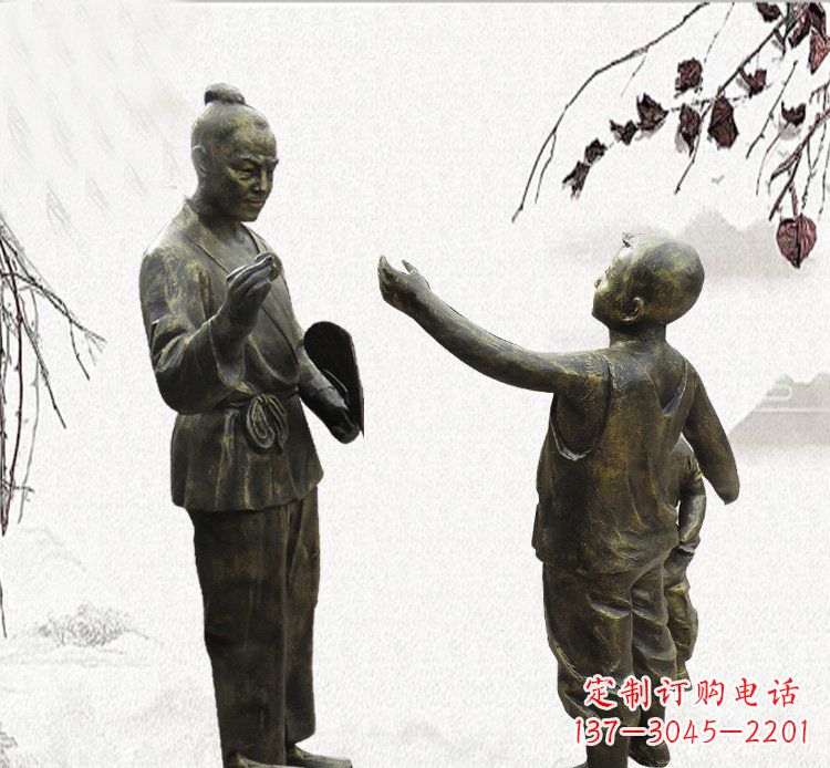 大同孔融让梨铜雕,专业定制高品质