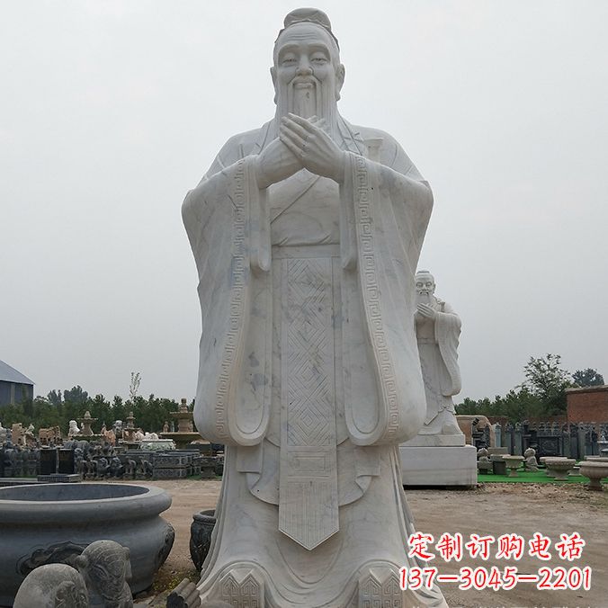 大同孔子玻璃钢雕塑