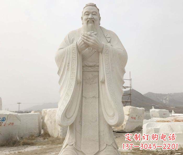 大同孔子古代名人石雕