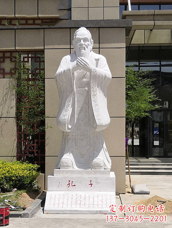 大同青史留香,经典孔子雕像