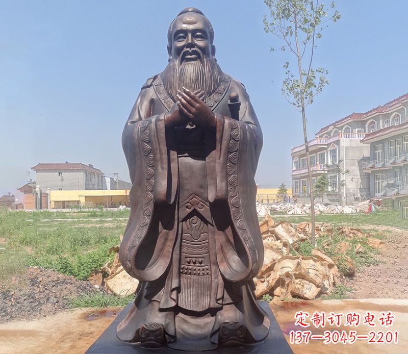 大同拥有历史传承的孔子铜雕