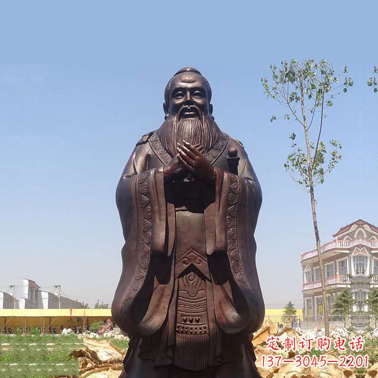 大同孔子铜雕塑，传承中华文化的传奇精品