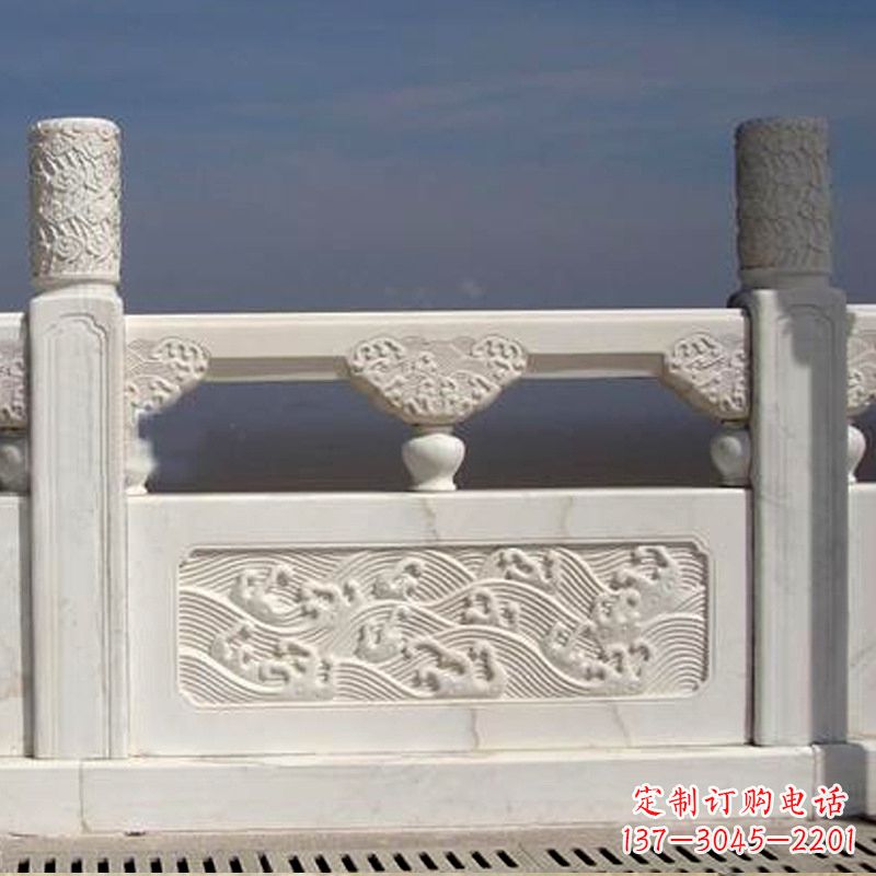 大同浪花仿古石栏板雕刻