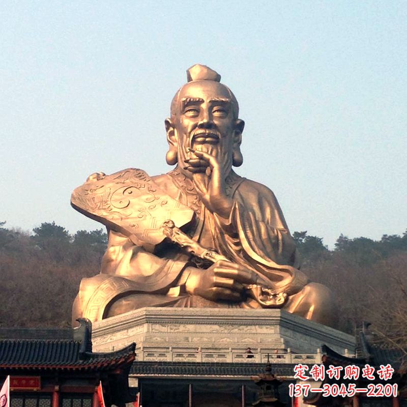 大同真谛雕塑·老子铜雕像,传承中国文化