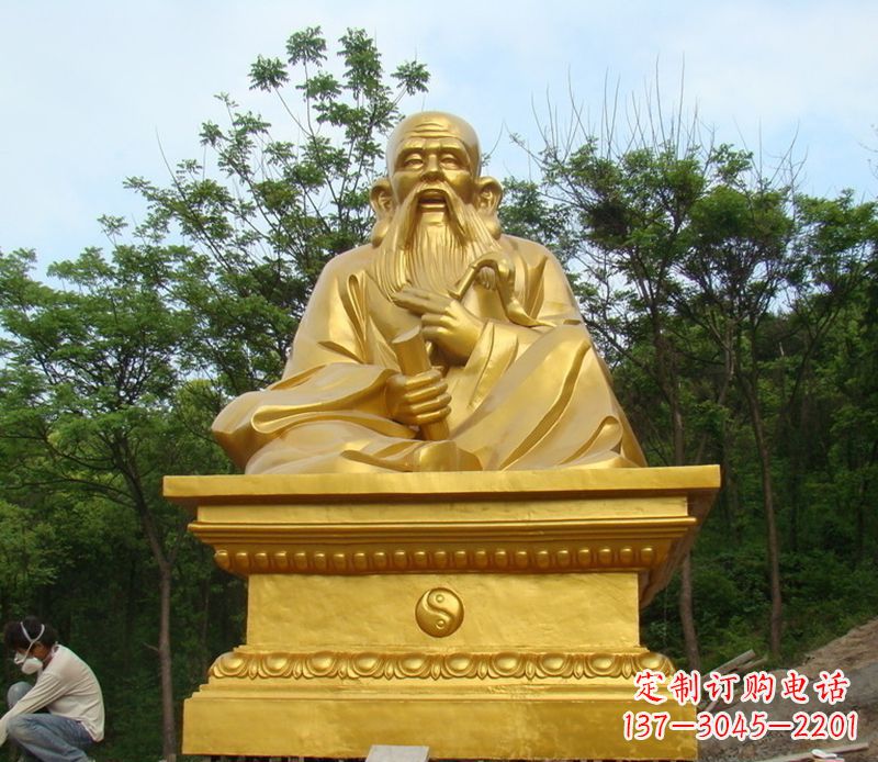 大同拥有传统文化精髓的老子铜雕