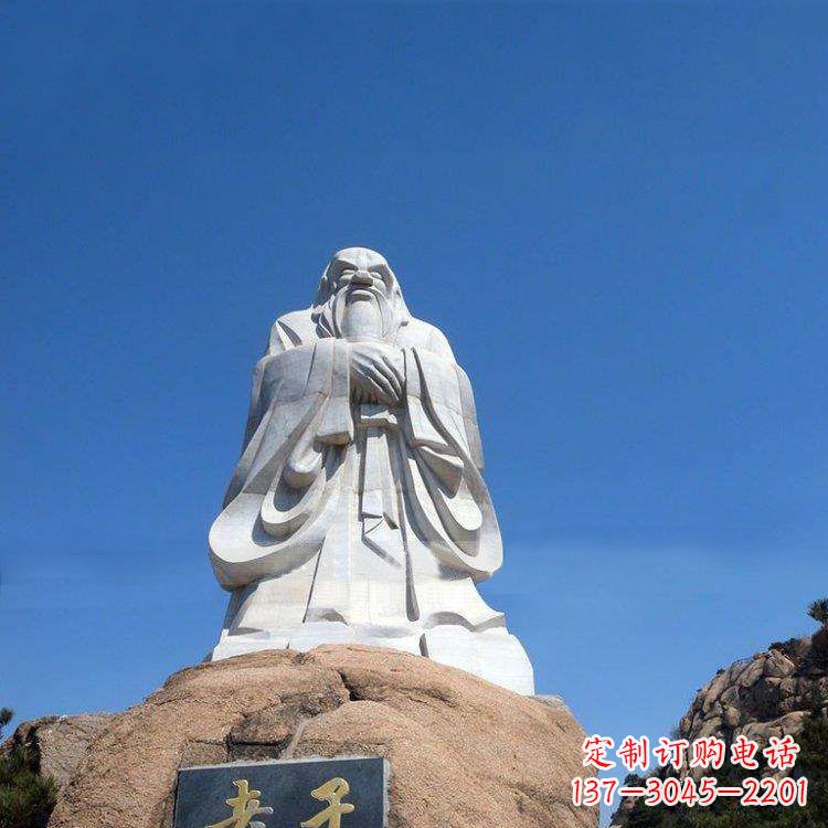 大同经典的老子雕像,手工制作的沉思之作