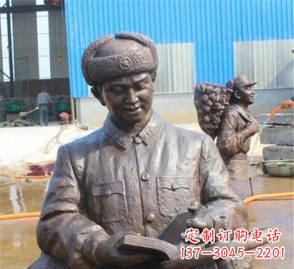 大同中领雕塑:雷锋名人铜雕