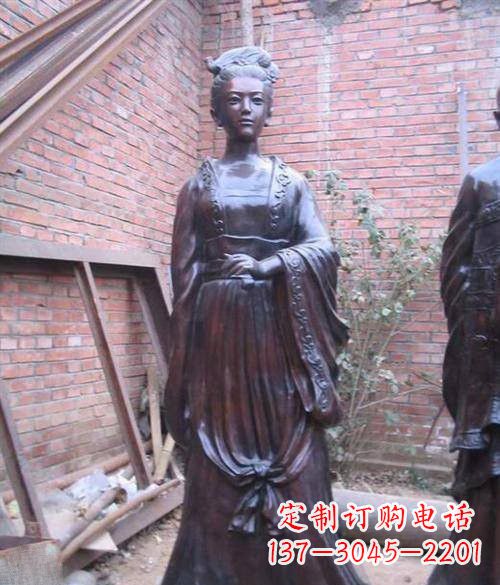 大同汹涌波澜中的李清照雕塑