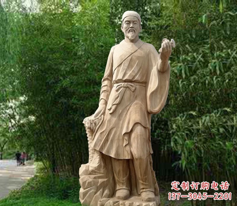 大同精美雕塑——李时珍大理石雕塑