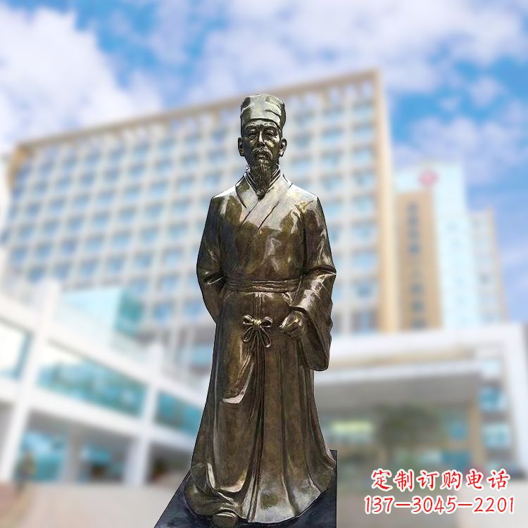 大同李时珍仿铜雕塑-李时珍雕像