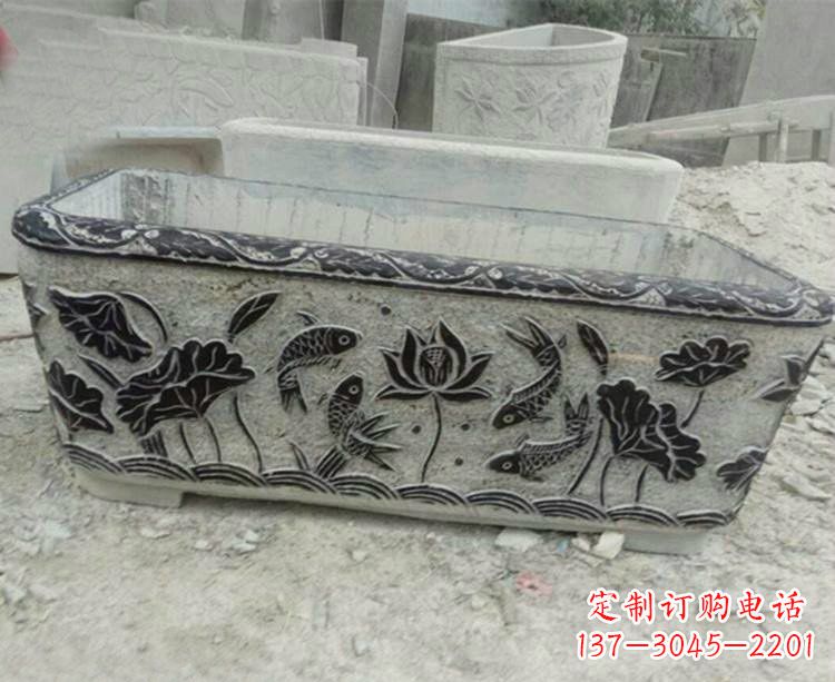 大同连年有余浮雕仿古水缸