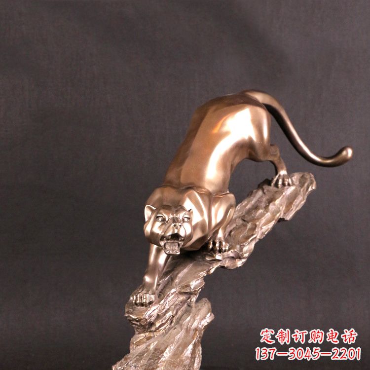 大同猎豹玻璃钢雕塑——高级定制精美雕塑