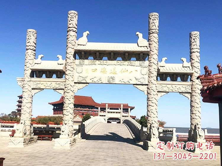 大同临夏石雕牌坊—打造国风精美雕塑