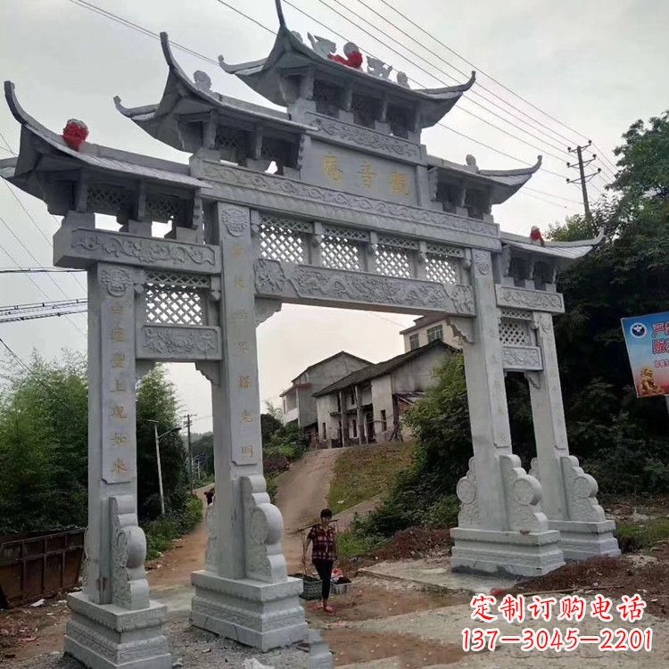 大同领雕塑-专业的石牌坊雕塑定制