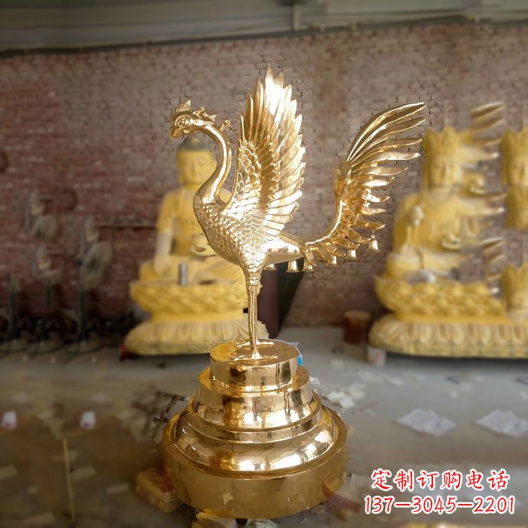 大同丰富神秘的朱雀铜雕摆件