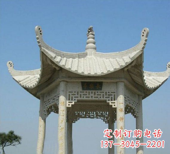 大同领雕塑-凉亭石雕定制厂家