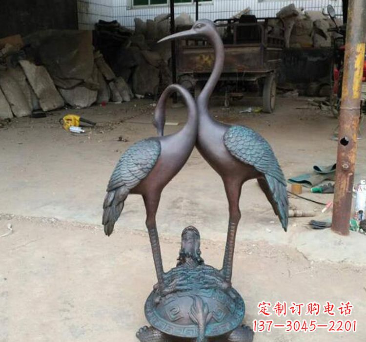 大同龙龟仙鹤铜雕——传承传统,增添福气