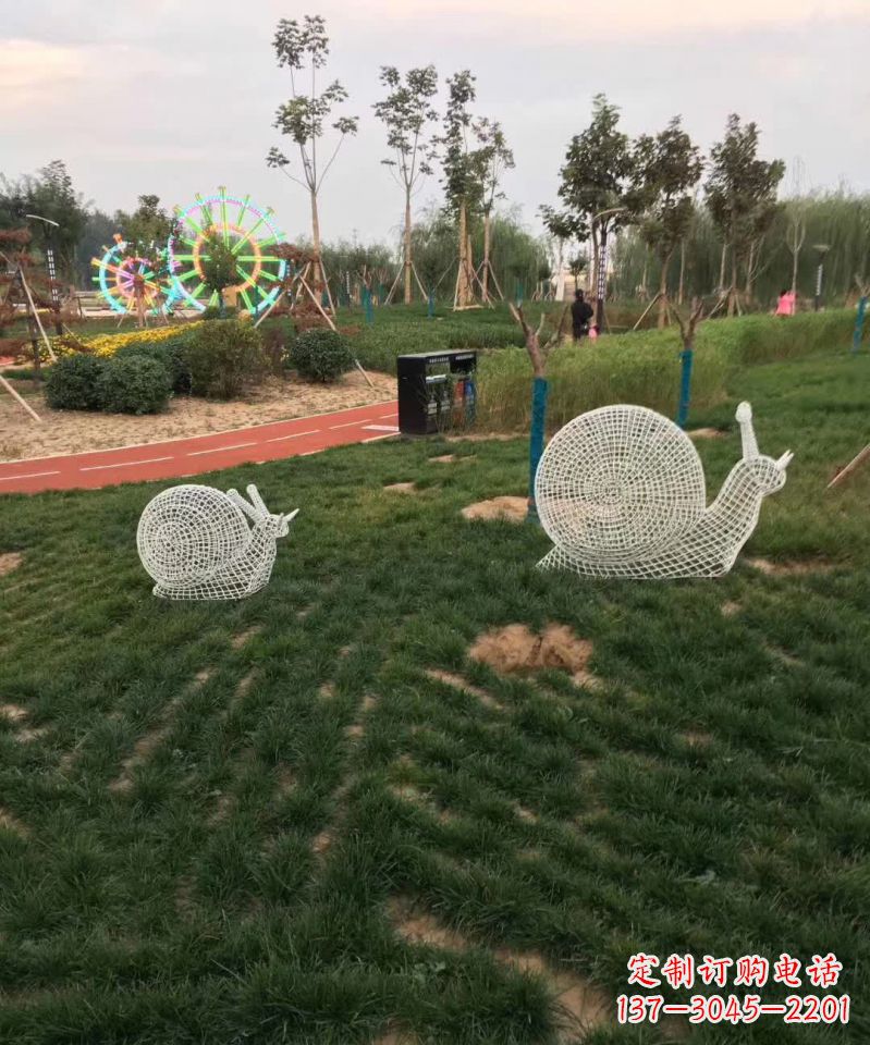 大同镂空不锈钢蜗牛雕塑