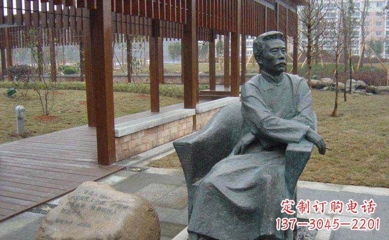 大同鲁迅近代名人铜雕纪念塑