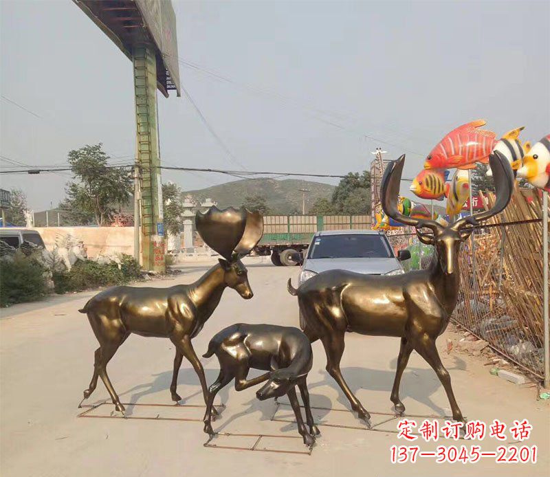 大同优雅古典风格的动物铜雕