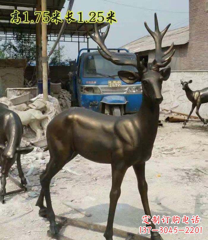 大同艺术精美,高品质鹿铜雕塑
