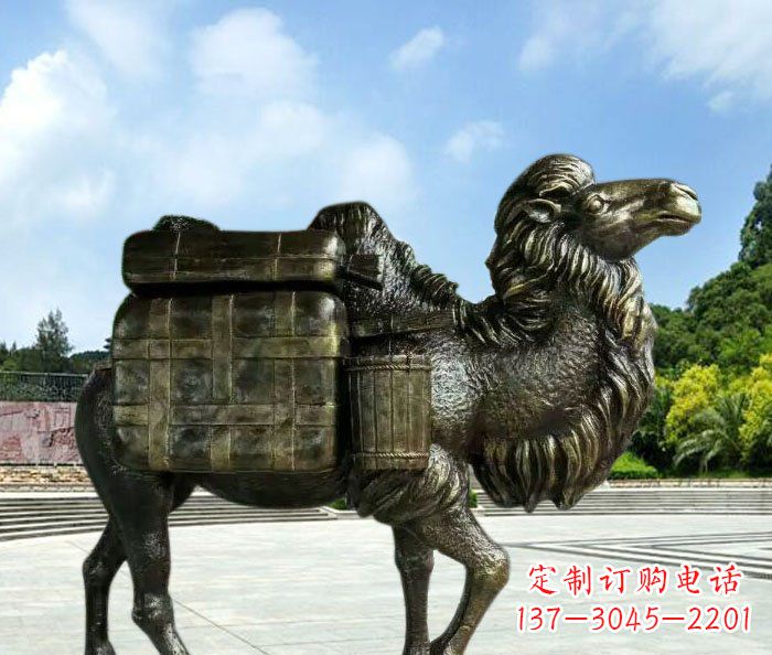 大同骆驼动物铜雕 (3)