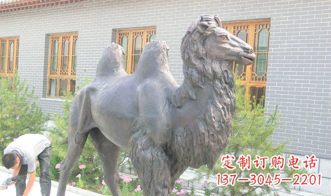大同精美的骆驼铜雕，提升您的公园气质