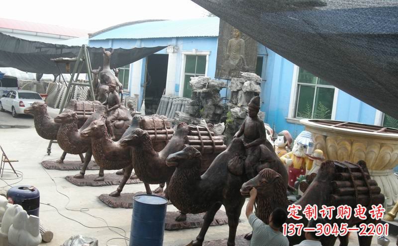 大同骆驼公园动物铜雕魅力无限