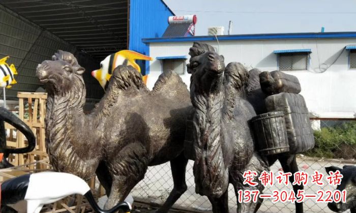 大同骆驼铜雕塑，刻画最精致的美丽