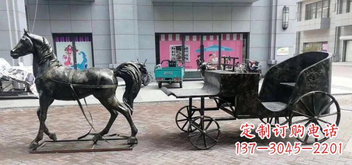 大同高质量马车景观铜雕