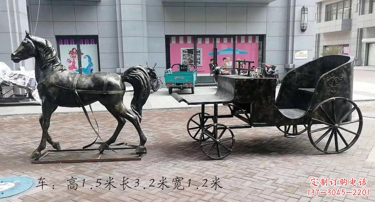 大同马车景观铜雕
