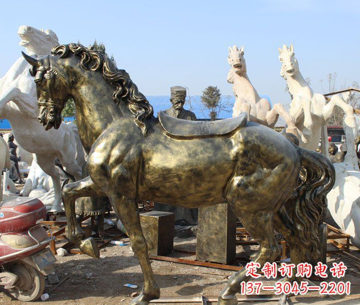 大同马动物铜雕塑——精致细腻的手工工艺