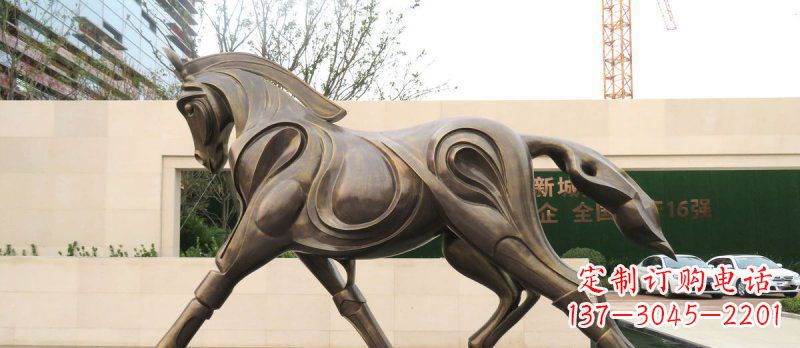 大同艺术雕塑,马系动物铜雕