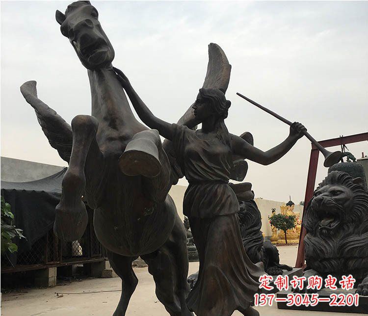 大同精美马动物铜雕摆件
