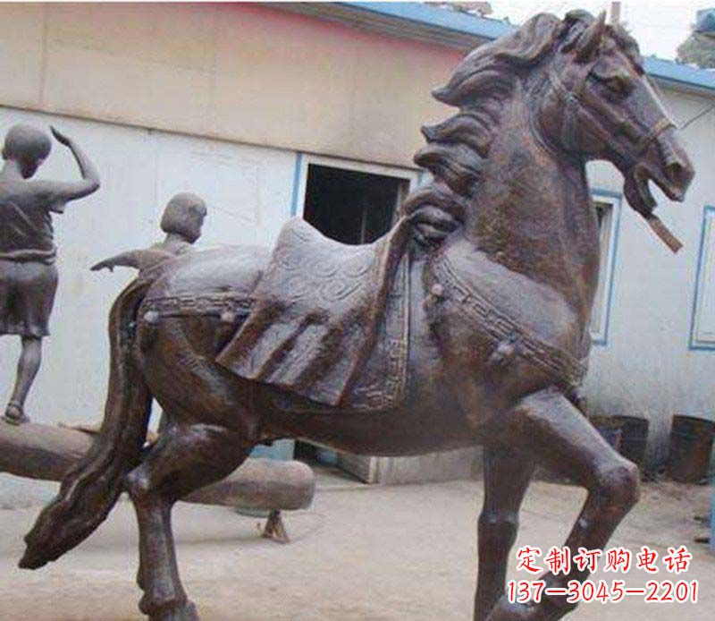 大同马公园动物铜雕