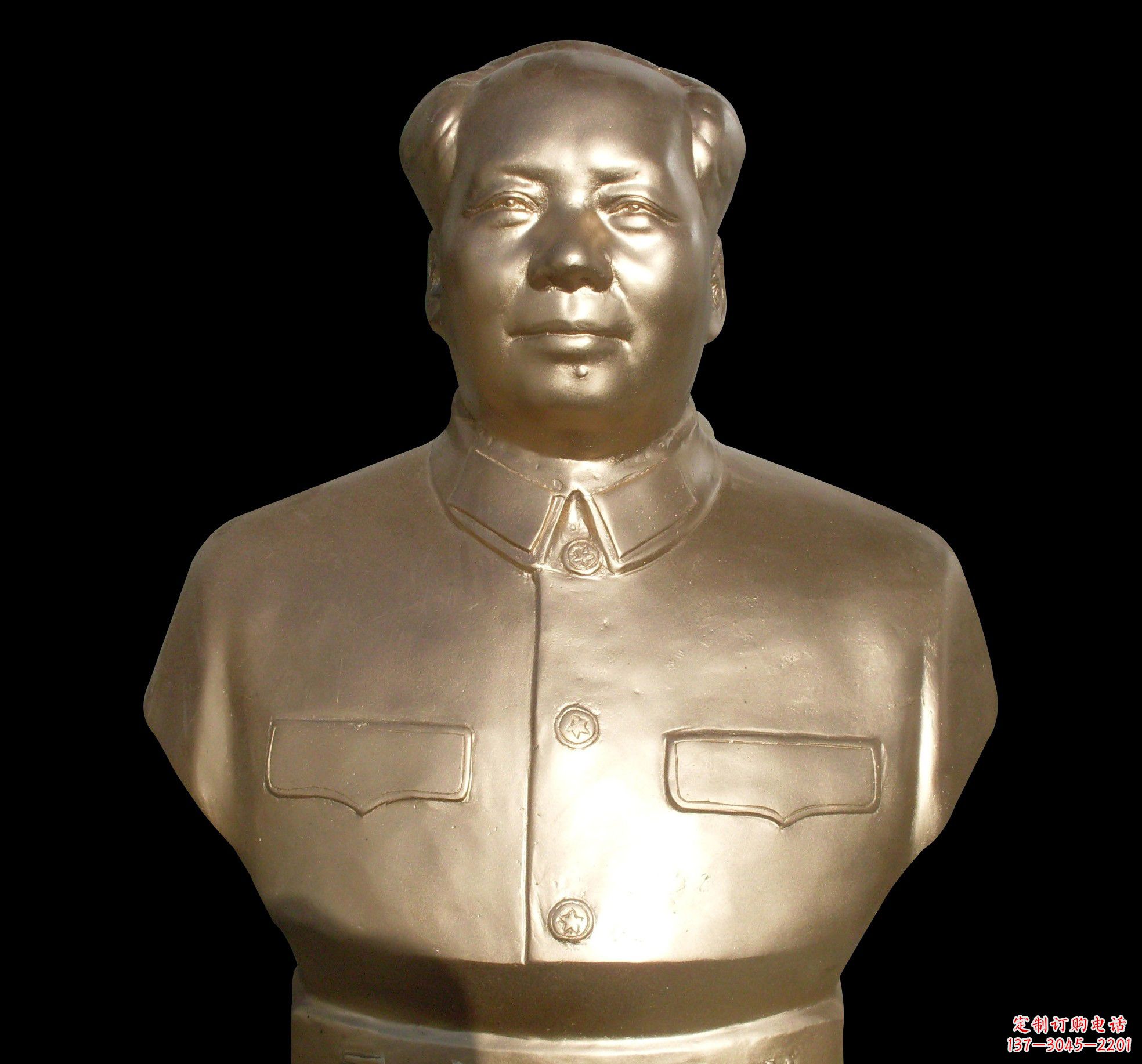 大同劳动精神永存——毛主席半身铜像
