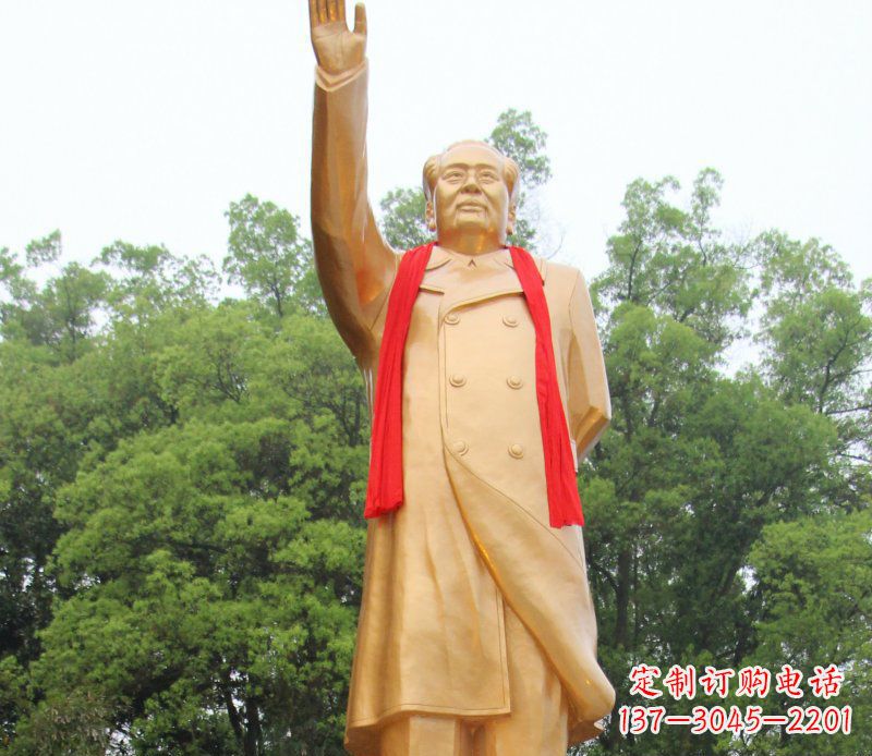 大同伟人毛主席铜雕,展现中国历史精神